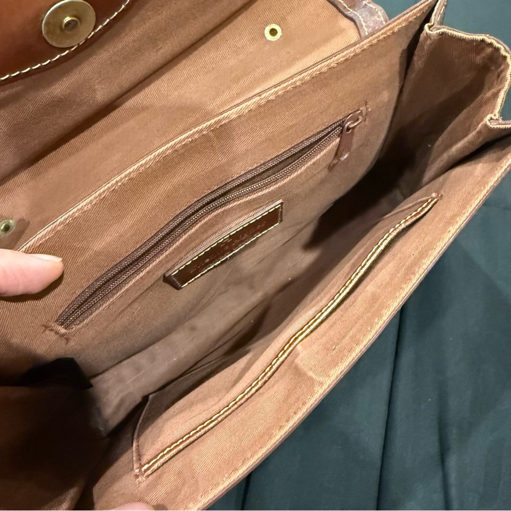 Vintage Etienne Aigner Brown Leather Handbag - Picture 4 of 8